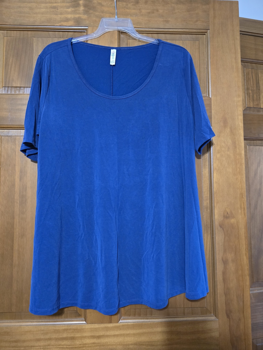LuLaRoe Royal Blue Scoop Neck Short Sleeve Top